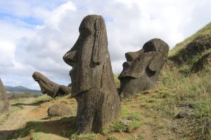Travelling - Easter Island (standing Moai)