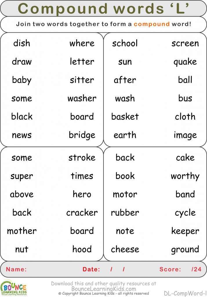 Compound words