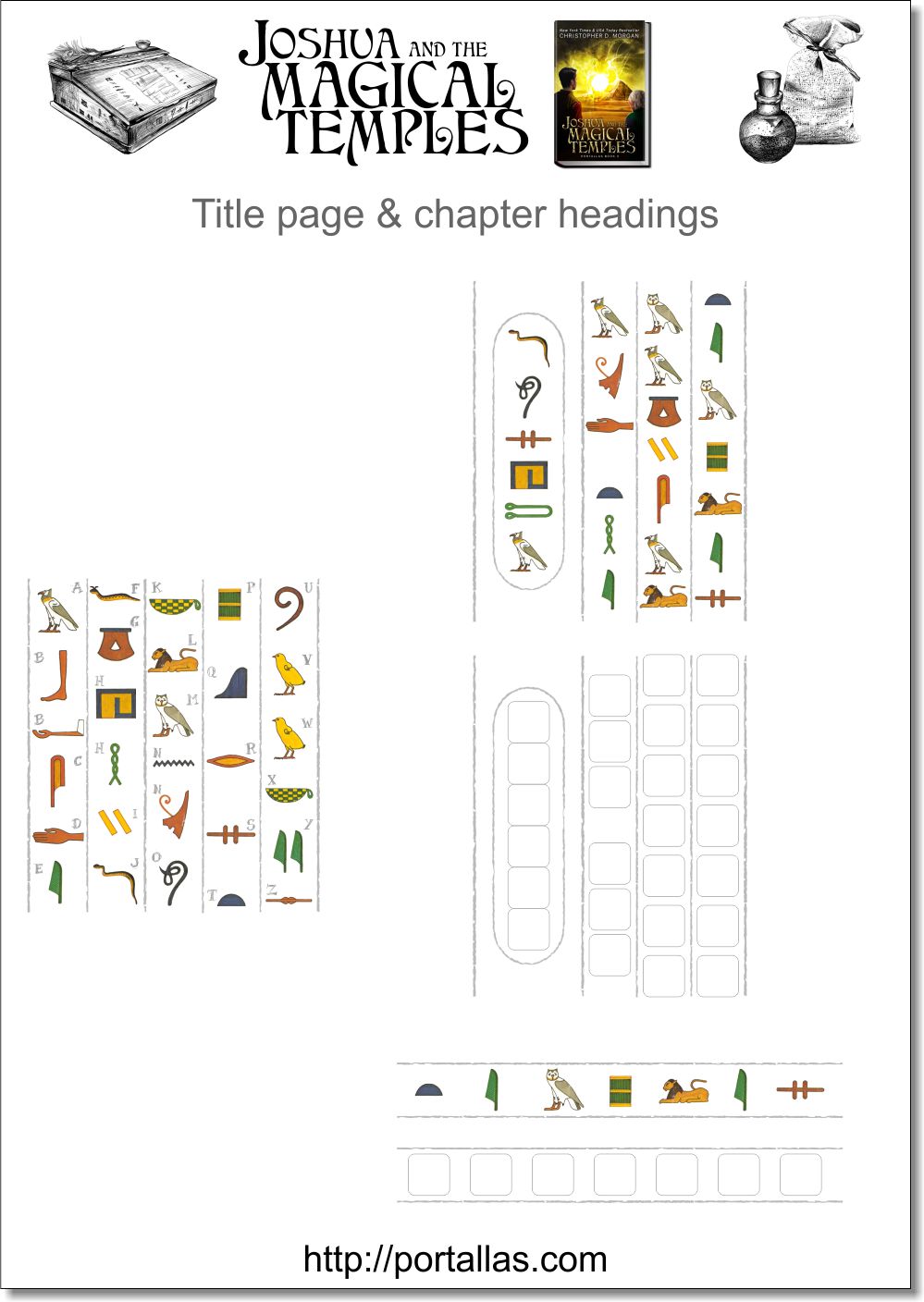 Title page & chapter headings