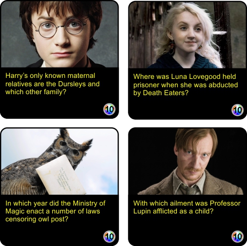 Quiz - Harry Potter (hard)