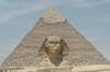 Travel photo Egypt Great pyramid and Sphinx